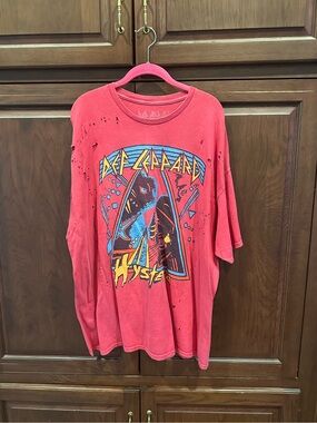 Def Leppard oversized tee sz L/XL